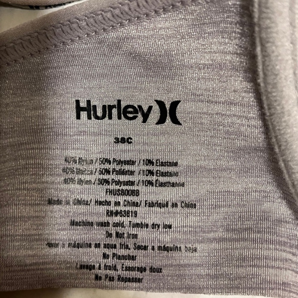 Hurley push up bra 38C nwot - Picture 3 of 4